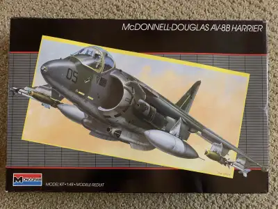 Monogram 1:48 Scale AV-8B Harrier Plastic Model Kit, View more