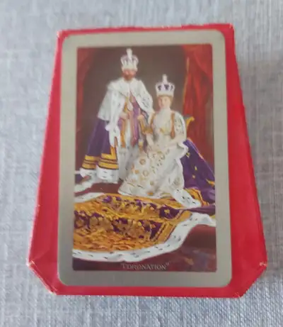 Vintage "Coronation" King George V playing cards, View more