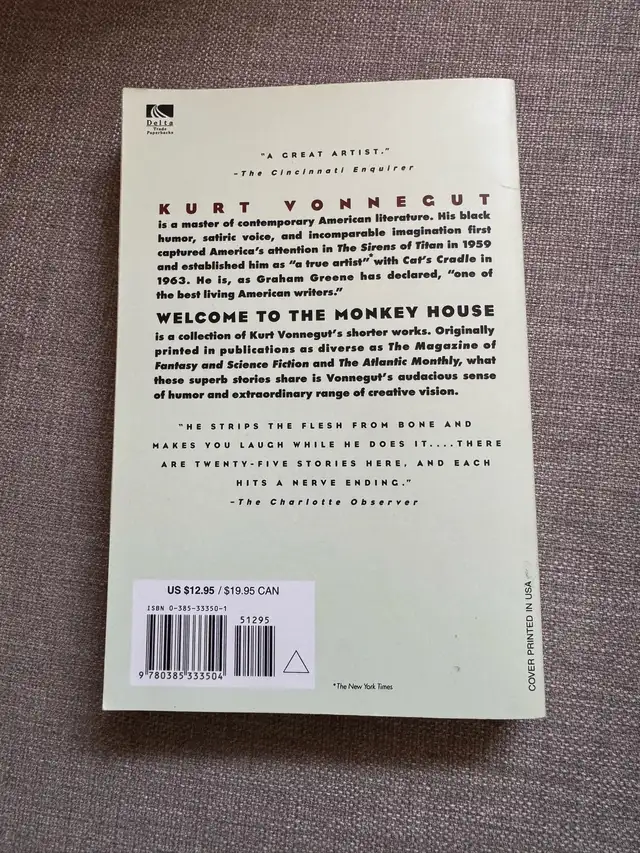 Welcome to the Monkey House by Kurt Vonnegut in Fiction in Ottawa - Image 3