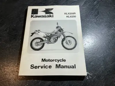 1993-1994 Kawasaki KLX250R & KLX250 Motorcycle Service Manual p/n 99924-1165-02| Kawasaki Heavy Indu...