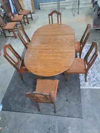 Solid Wood Table and Chairs for Sale