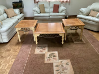 2 end tables $40 each.     coffe table $60