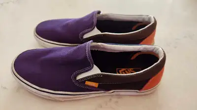 Vans Classic Canvas Slip Purple/Black/ Orange, View more