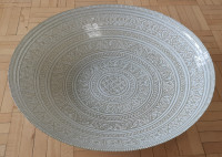 16-inch Ethnic Pattern Decorative glass Dish Plate