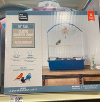 2 Budgies and a Cage