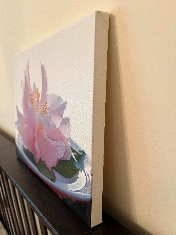Lotus art on canvas in Arts & Collectibles in City of Toronto - Image 3