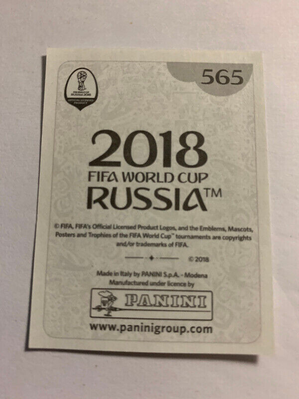2018 PANINI FIFA WORLD CUP RUSSIA STICKERS N. SLITI #565 TUNISIA dans Art et objets de collection  à Longueuil/Rive Sud - Image 2