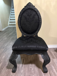 Two black chairs 