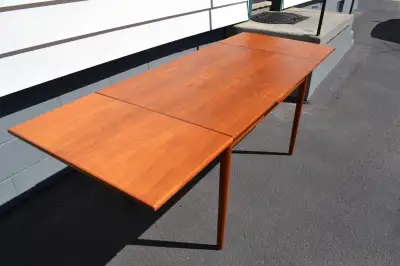 Mid Century Teak Dining Table, View more