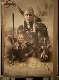 Lot of 2 Rare Lord of the Rings Movie Posters New