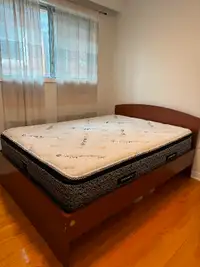 Double bed and mattress