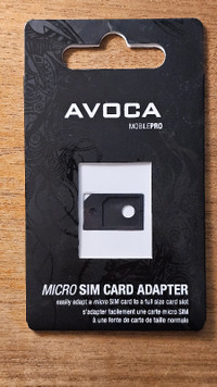 Avoca MicroSim Card Adapter (micro Sim to full size card slot)