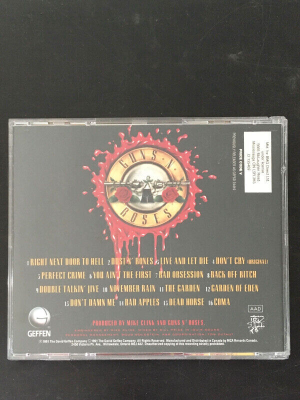 Guns N Roses
CD Use Your Illusion I in CDs, DVDs & Blu-ray in Markham / York Region - Image 2