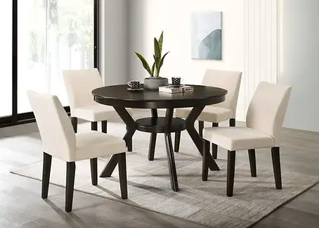 NEW- 5 PC Wood Dining Set With Storage Shelf- Same Day Delivery  in Dining Tables & Sets in Markham / York Region - Image 2