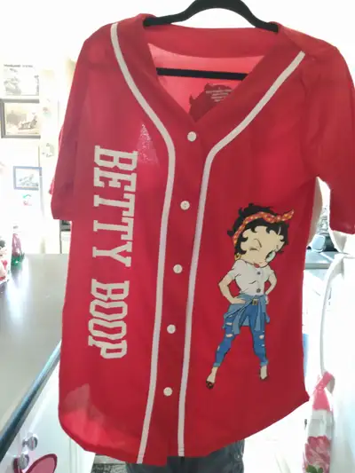 Red Betty Boop Baseball Shirt, View more