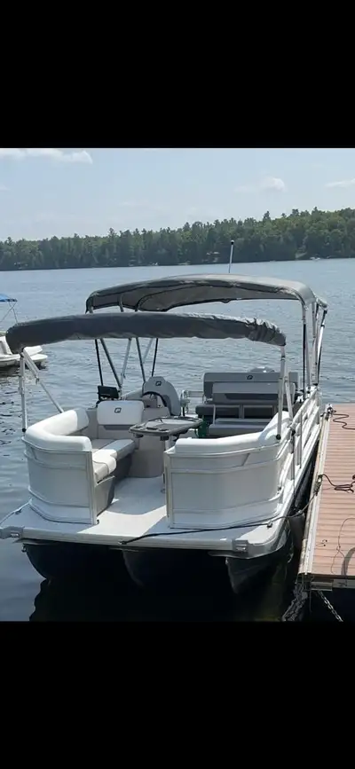 2024 Princecraft Vectra 21RL pontoon boat 115hp - Onyx White - Includes Hummingbird Fish Finder / So...