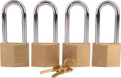 CADNAS MASTER LOCK en laiton massif, paquet de 4, View more