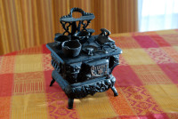 Vintage Crescent Miniature Cast Iron Stove Salesman Sample