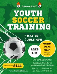 Youth Soccer Training in Kitchener