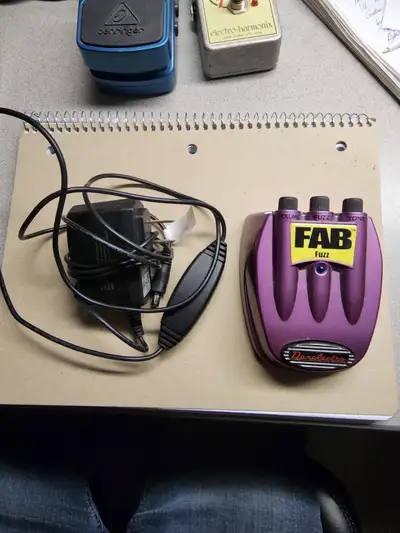 Danelectro FAB Fuzz Effects Pedal, with charger, View more