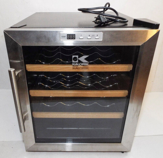 KALORIK 16-Bottle Black And Stainless Steel Wine Chiller in Other in Markham / York Region - Image 2