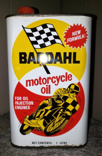 Bardahl motorcycle oil tin