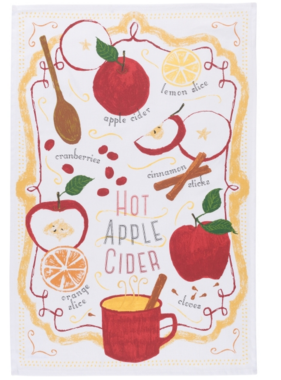 NEW  Hot Apple Cider Tea Towel by NOW DESIGN, 18" x 28", View more