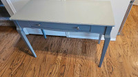 Sofa Table with Drawer Wooden Grey Side Table