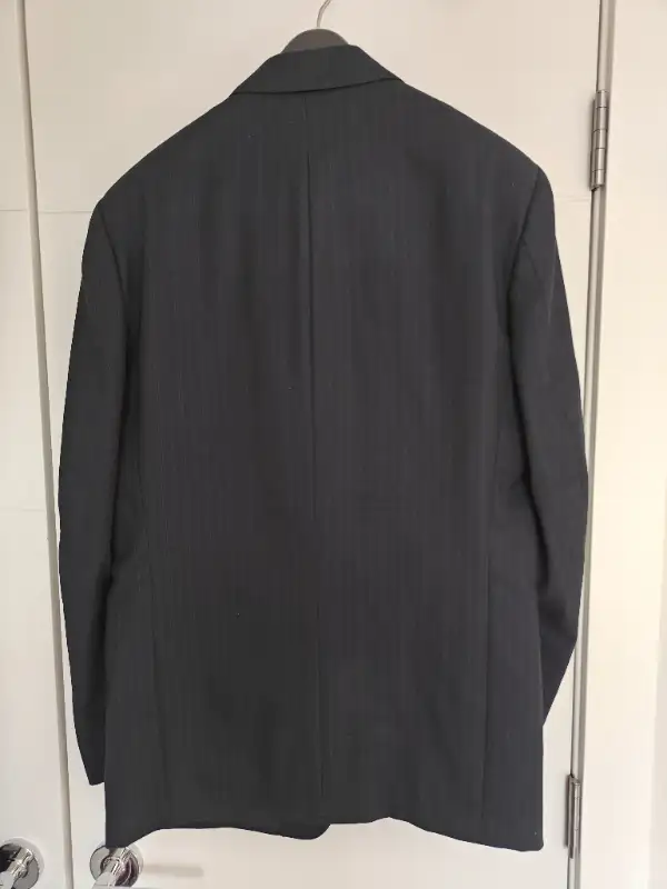 Moores Italy Blue Men Formal Wool Suit - Size 40 Jacket 34 Pants in Men's in Calgary - Image 4