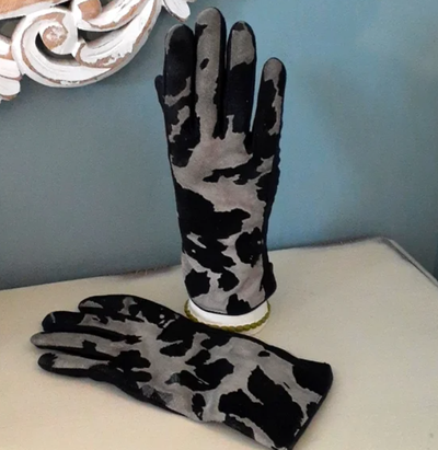 Vintage Danier animal print leather gloves, View more