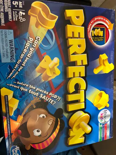 Get ready to race against the clock with this used Hasbro Perfection game, a thrilling test of speed...
