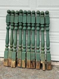 “Large Wooden Spindles” $15 each. Located near Berwick, NS. 