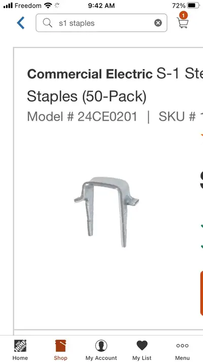 s1 metal staples, View more