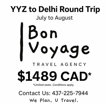 Toronto to Delhi , View more