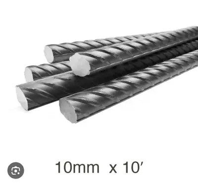 10mm rebar - 10’ lengths - $5/piece, View more