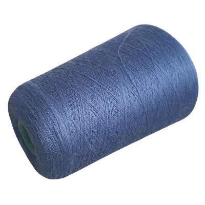 Blue Merino Yarn on Cone, Machine Knitting & Weaving, Soft Wool, View more