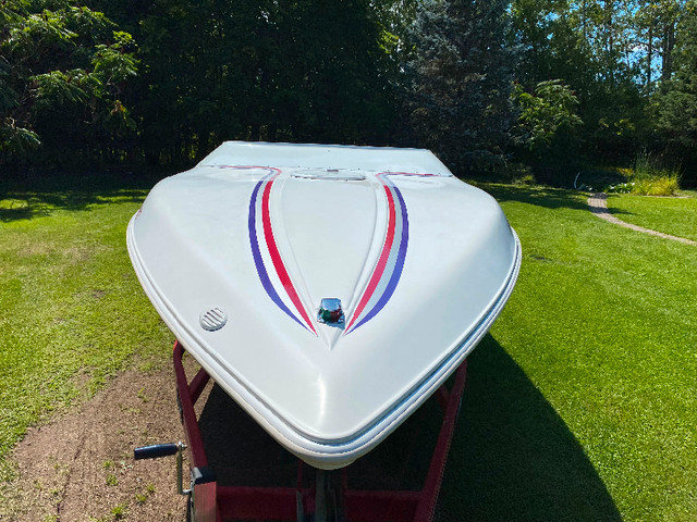 24 ft Baja,502, Eagle tandem trailer. $22,000 Muscle car trades in Powerboats & Motorboats in Barrie