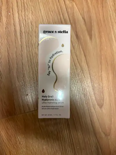 Selling Grace & Stella Holy Grail Hyaluronic Acid Ultra-Hydrating Serum, 50 mL / 1.7 fl oz. New in b...