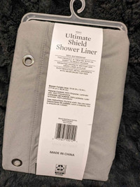 Shower Shield, Shower liner, shower curtain.