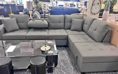 L Shape Sectional Sofa – Modern Living Room Corner Couch, View more