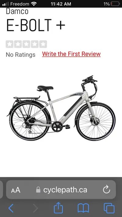 Damco E-BOLT+ Ebike, View more