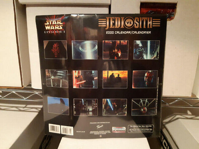 2000 Star Wars Jedi vs. Sith Wall Calendar - Brand New in Arts & Collectibles in Markham / York Region - Image 2