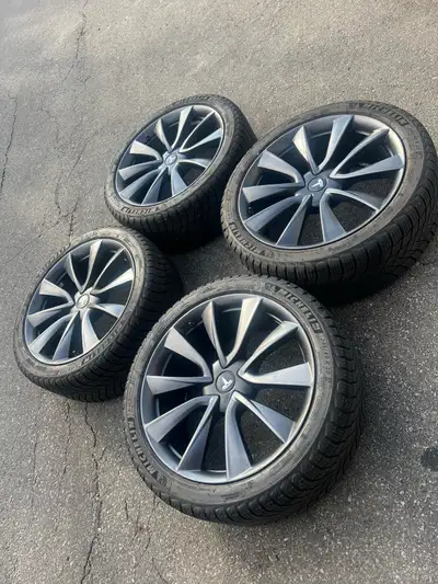 I have a set of oem Tesla rims and Pirelli winter tires off a 2023 Tesla model Y performance. 20 inc...