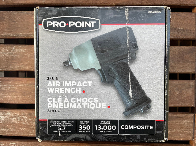 Pro Point 3/8" Composite Air Impact Wrench - NEW in box in Power Tools in City of Toronto