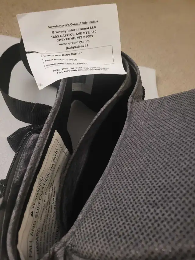 New - Grownsy Hip Baby Carrier in Strollers, Carriers & Car Seats in Oakville / Halton Region - Image 6