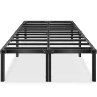 HAAGEEP 18" California King Size Metal Platform Bed Frame, NEW