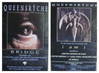 Lot of 2 Queensryche 1994 BUS SHELTER POSTERS 3.5 X 5 FEET HUGE