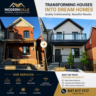 STUCCO & EXTERIOR FINISHING SERVICES – GTA, View more