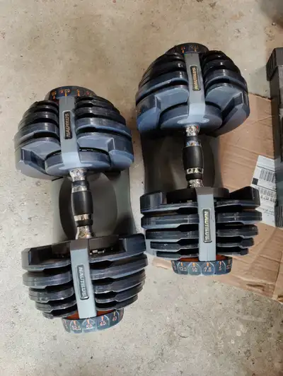 Nautilus / Bowflex Adjustable Dumbbells to 52.5lbs selecttech, View more