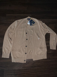 Brand New With Tags Polo Ralph Lauren Beige Cardigan 